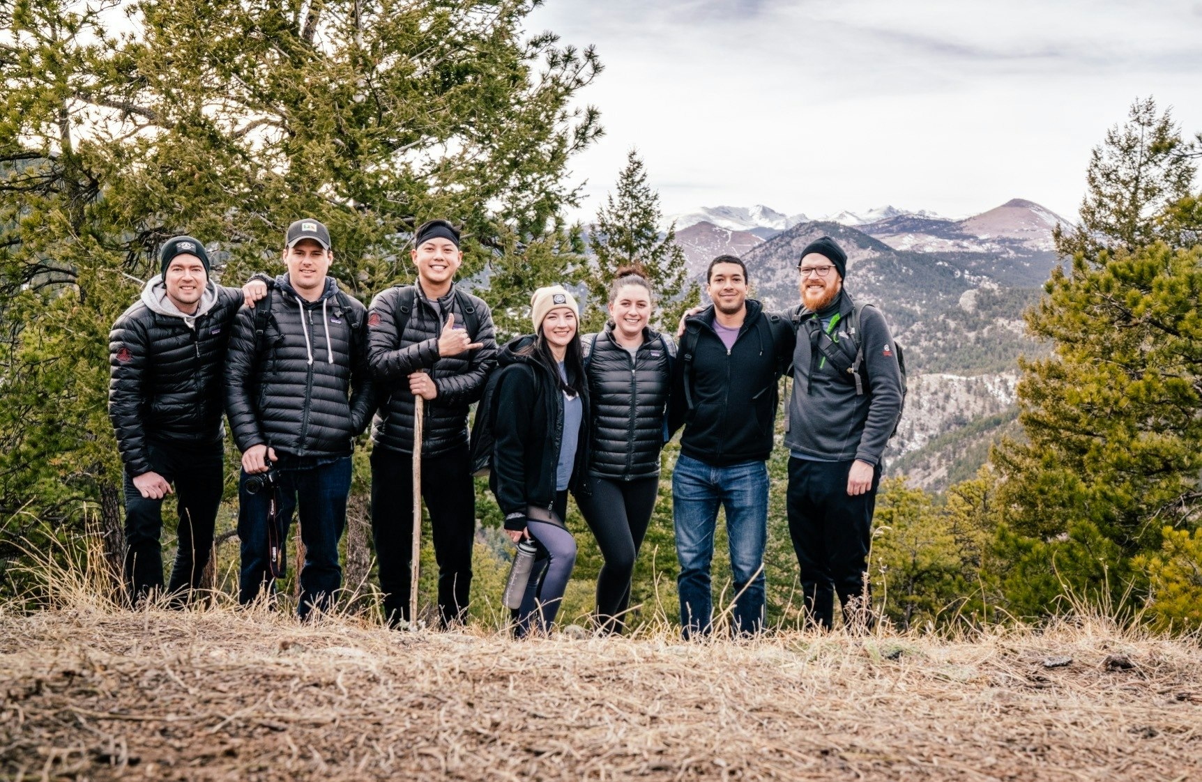 The Bonfire crew on a hike in Boulder, CO